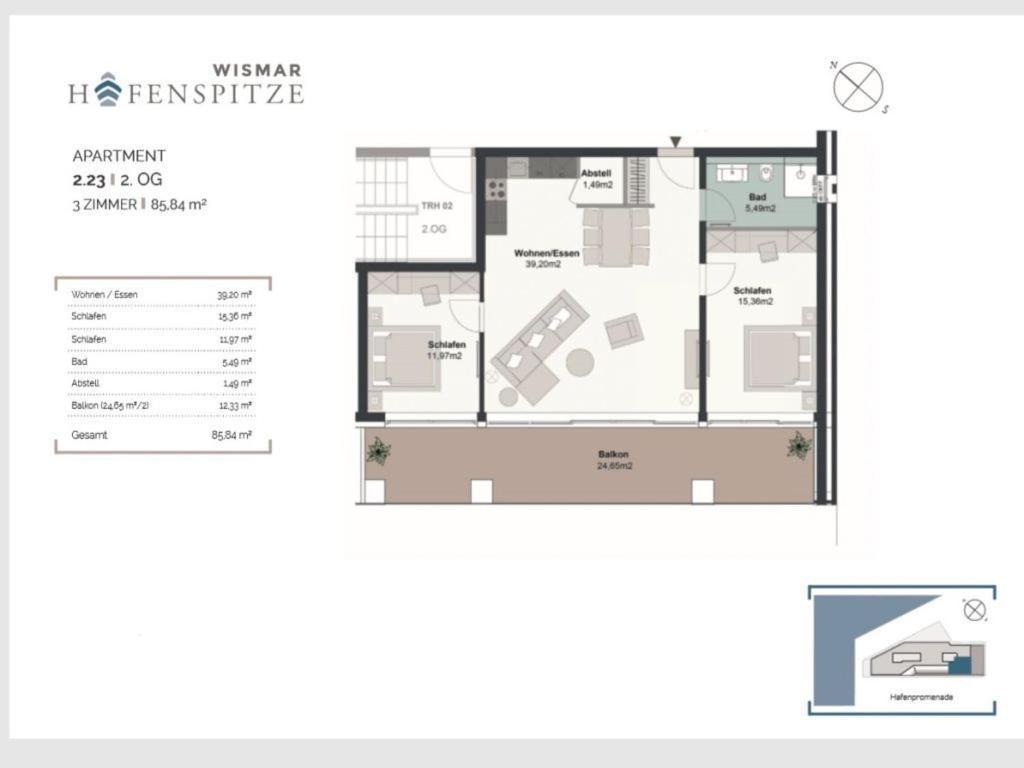 Hafenspitze App 23 Apartment Wißmar Exterior foto
